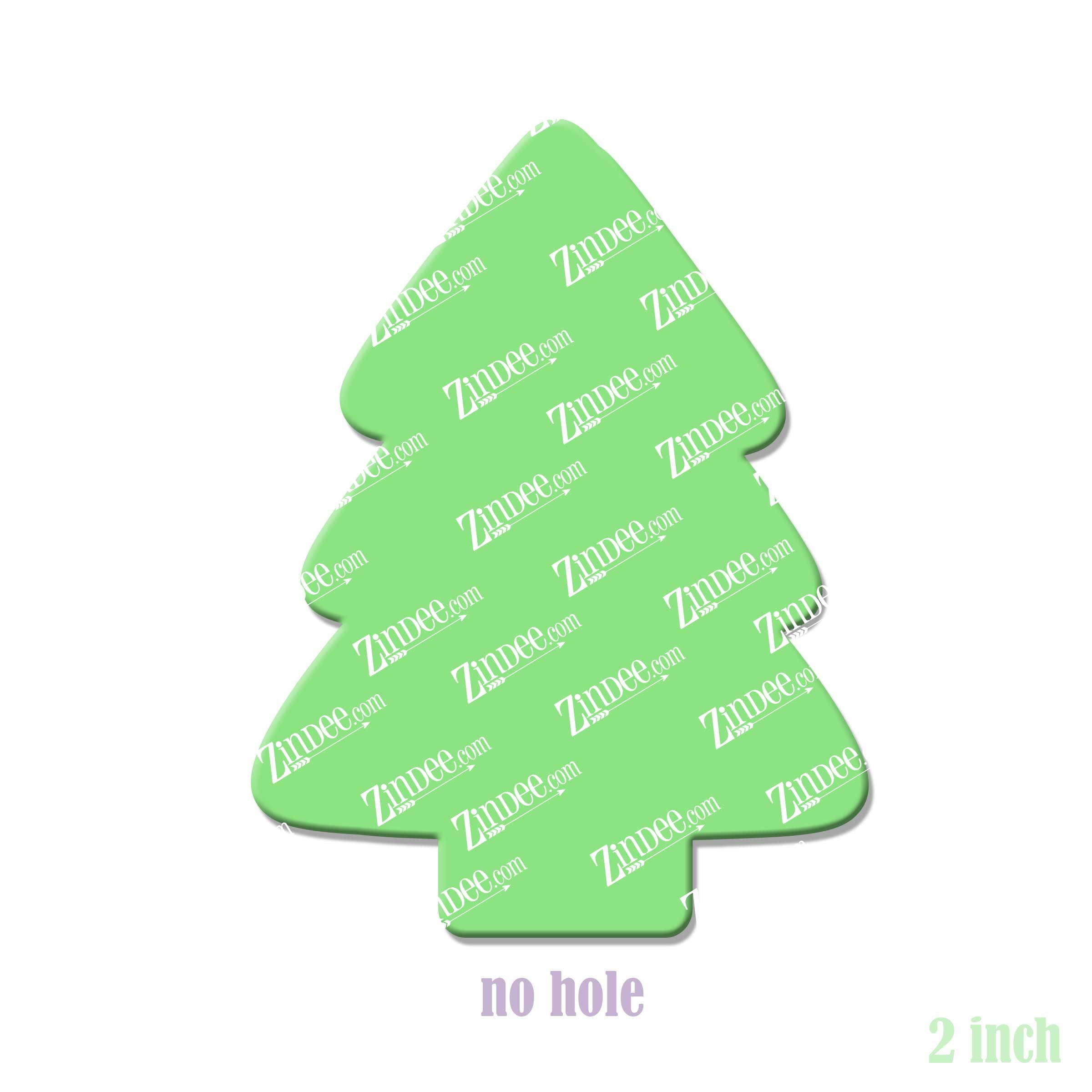 christmas tree cake acrylic blank- sticker- uv dtf (2 inch) no